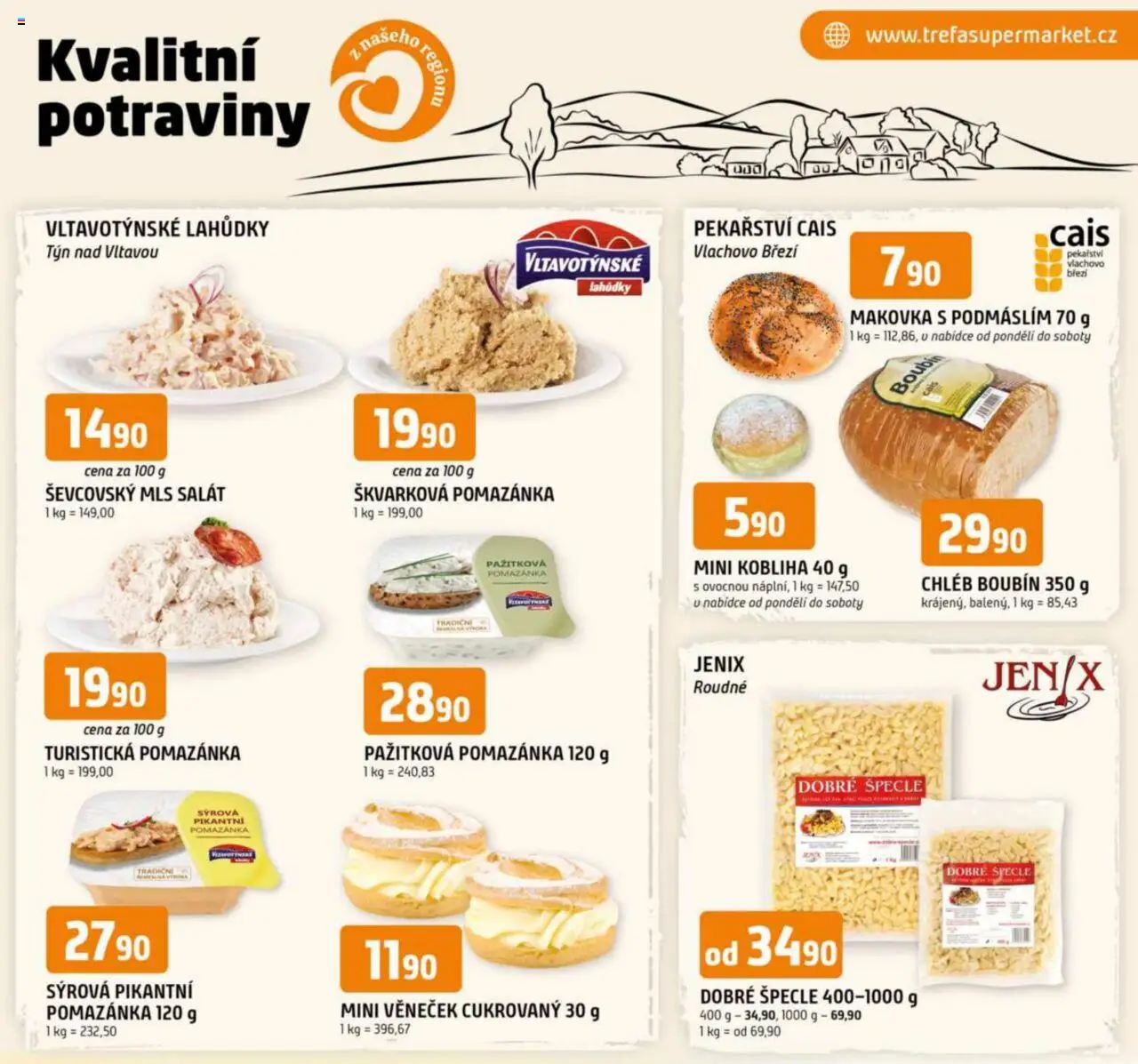  Trefa Leták - Kvalitní potraviny z našeho regionu (22.10.2025 - 28.10.2025)