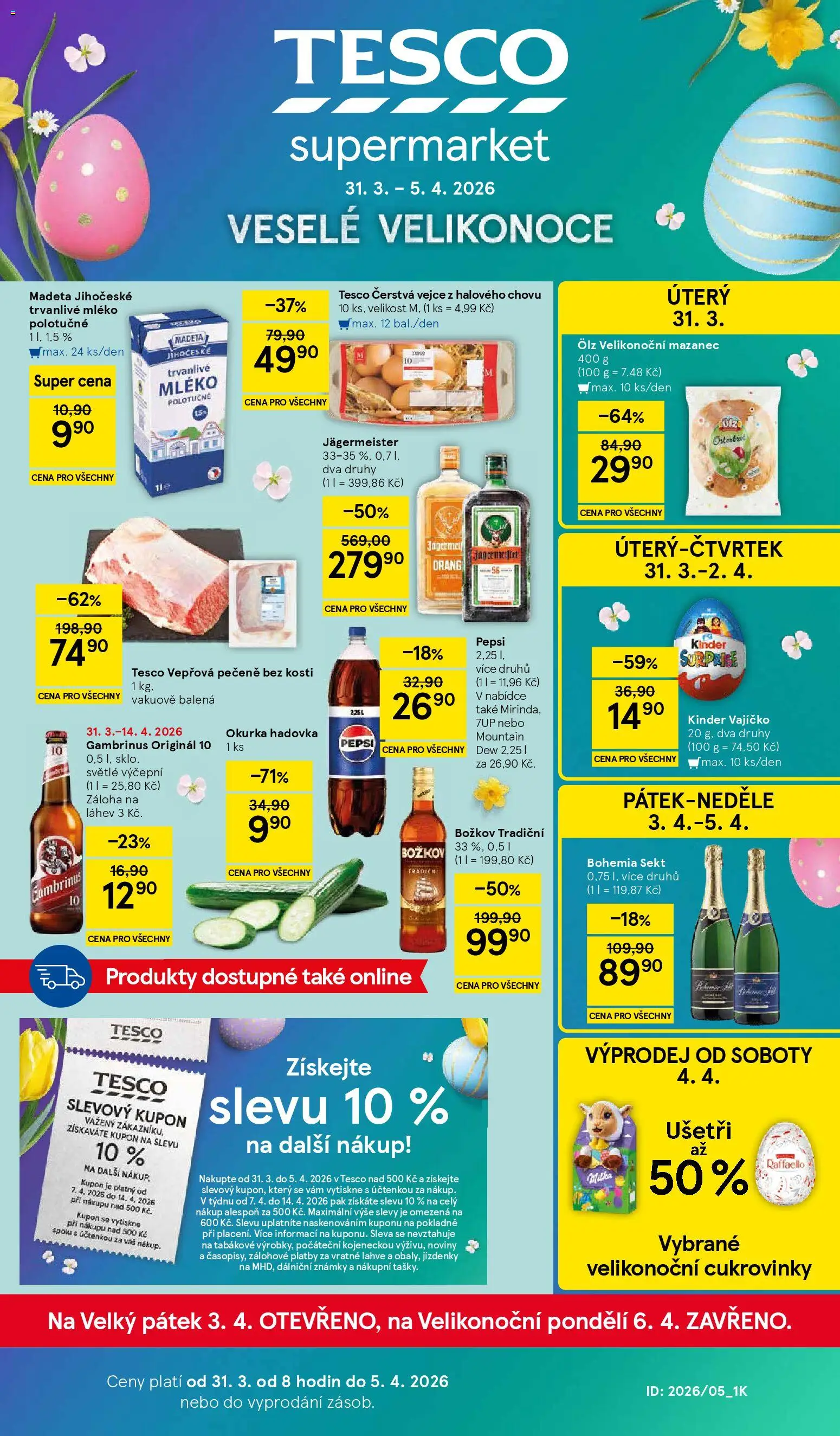 Náhled nabídky: Tesco Tesco leták - Supermarket platný od 31.03.2026