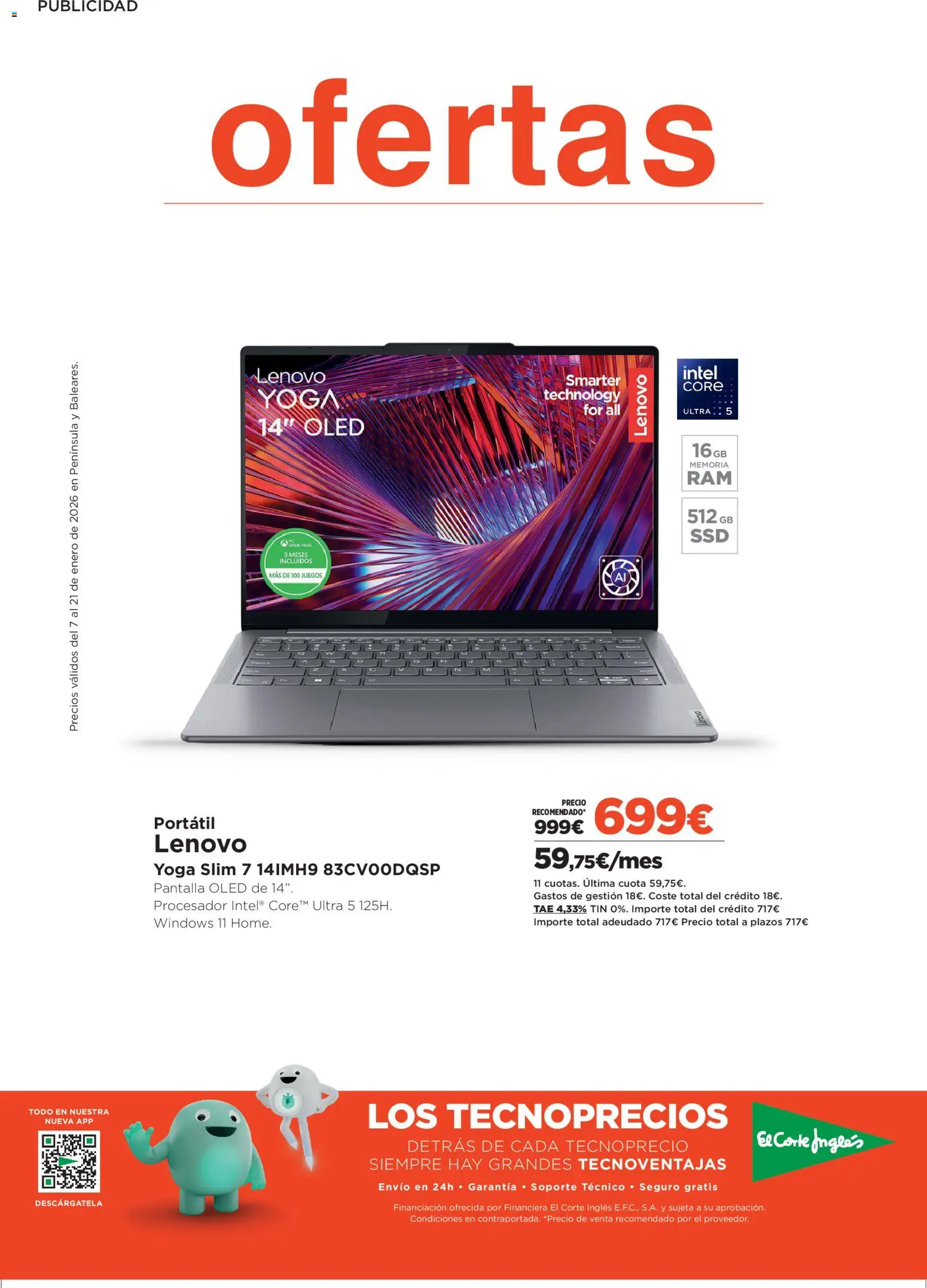 Vista previa del folleto de la tienda El Corte Inglés válido desde el 07/01/2026 