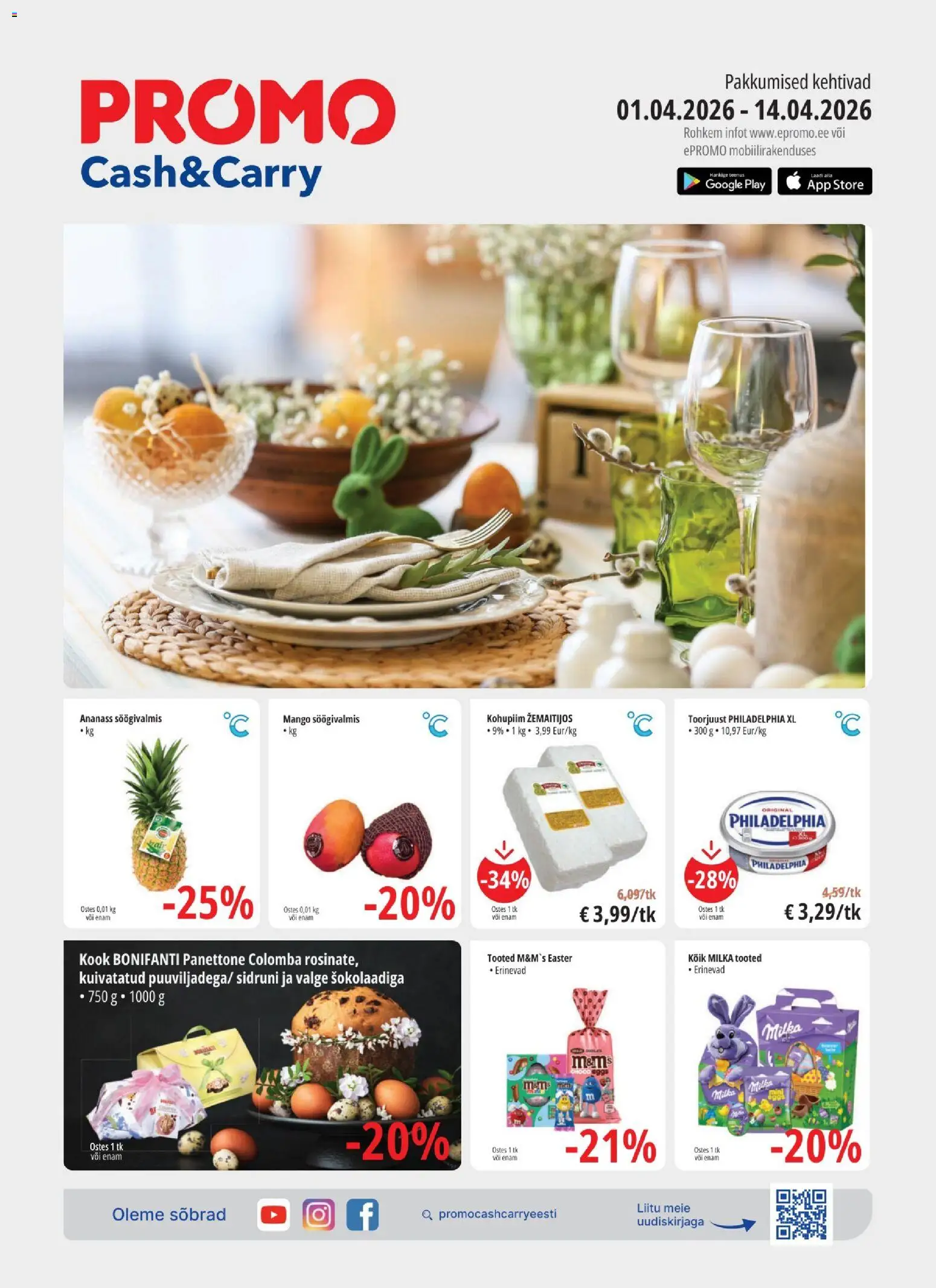 Skatīt Promo akciju bukletu, derīgs no 01.04.2026.