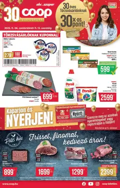 COOP - Akciós újság COOP megtekintése, amely érvényes 2025.11.06.-től