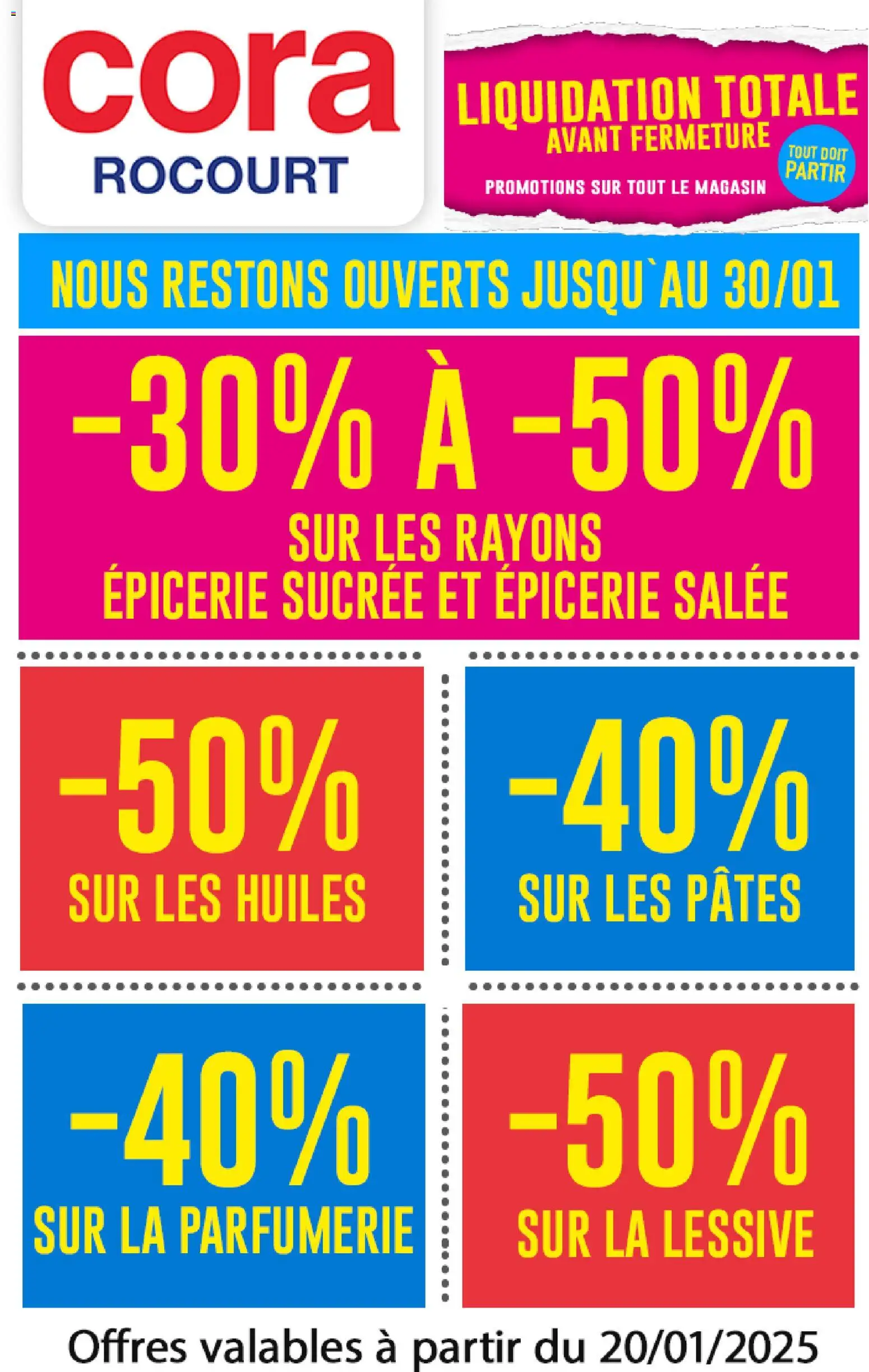 Voorbeeld van Publicité Rocourt van winkel Cora geldig vanaf 20/01/2026