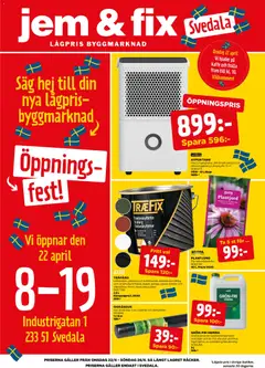 Förhandsgranska reklamblad Jem & Fix erbjudanden från butik Jem & Fix gäller från 22/04/2026