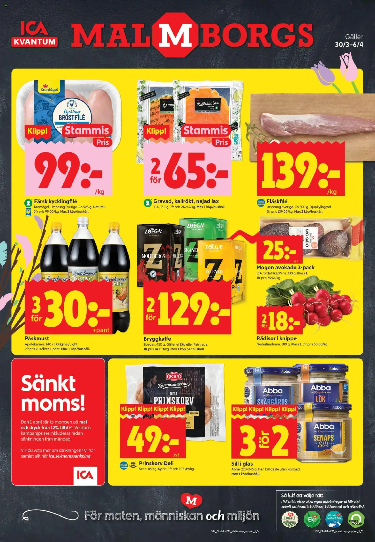 Förhandsgranska reklamblad Malmö från butik ICA Kvantum gäller från 30/03/2026