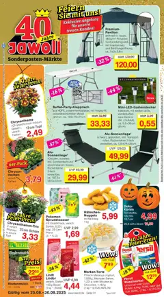 Vorschau von dem Prospekt des Geschäftes Jawoll, gültig ab dem 25.08.2025