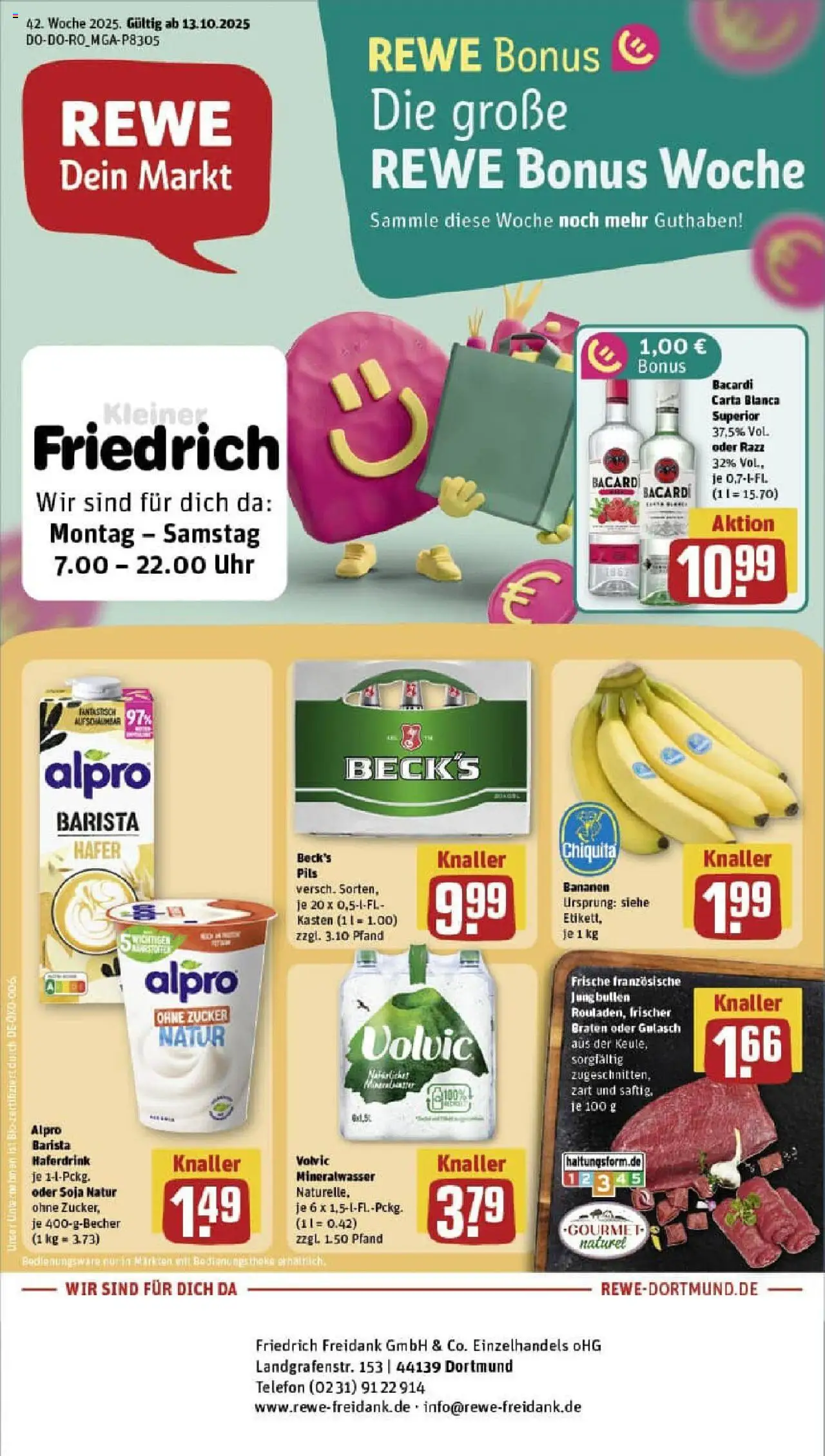 REWE Prospekt ab 13.10.2025 nächste Woche - Prospekt Dortmund	
