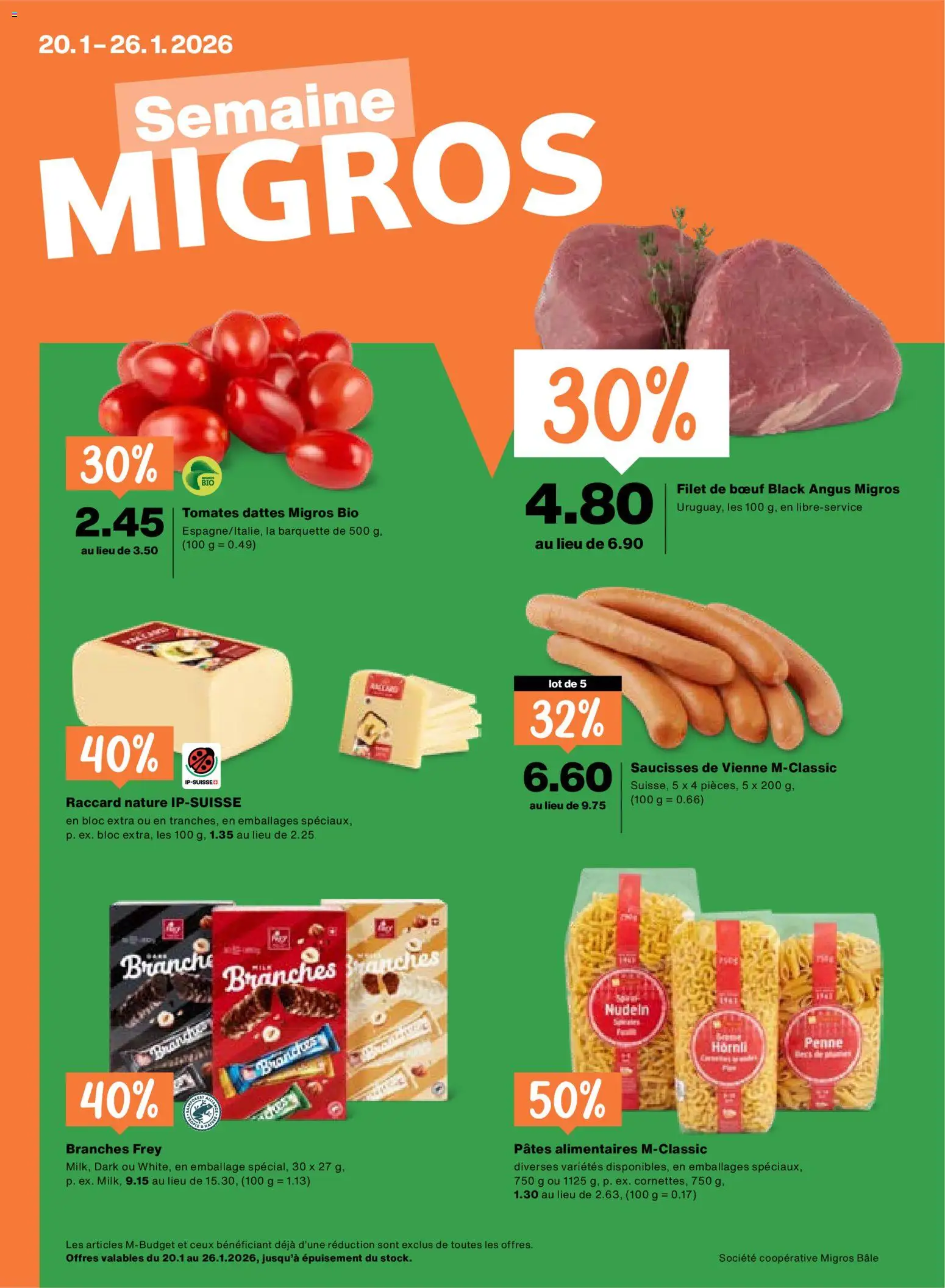 Vorschau des Merkblatts Aktionen FR vom Shop Migros gültig von 20.01.2026 bis 26.01.2026