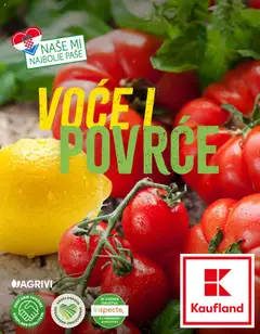 Pregled letka Katalog Voće i povrće trgovine Kaufland vrijedi od 23.01.2024