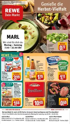 Vorschau von dem Prospekt des Geschäftes Rewe, gültig ab dem 19.10.2025