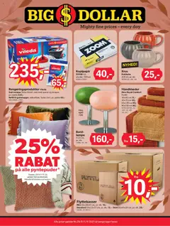Eksempel på tilbudsavis Tilbudsavis fra butik Bigdollar gyldig fra 29/08/2025