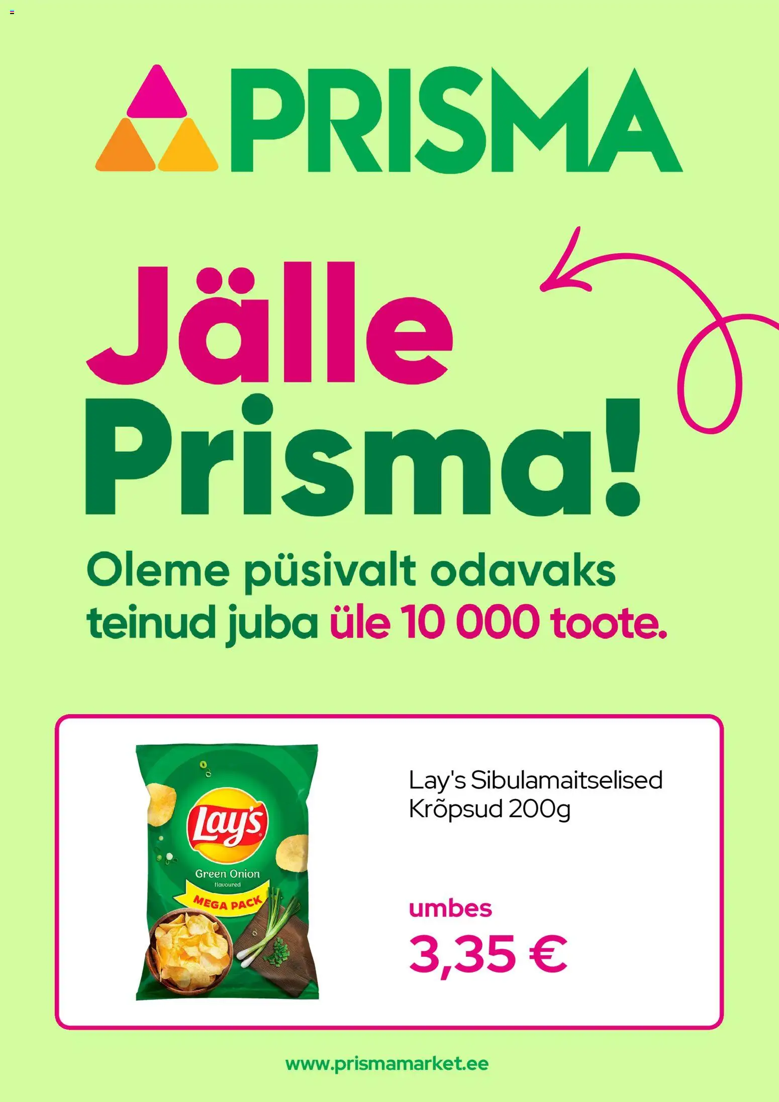 Prisma kliendilehe eelvaade alates 01.02.2026