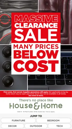 Preview of House and Home flyer valid from 09/03/2026