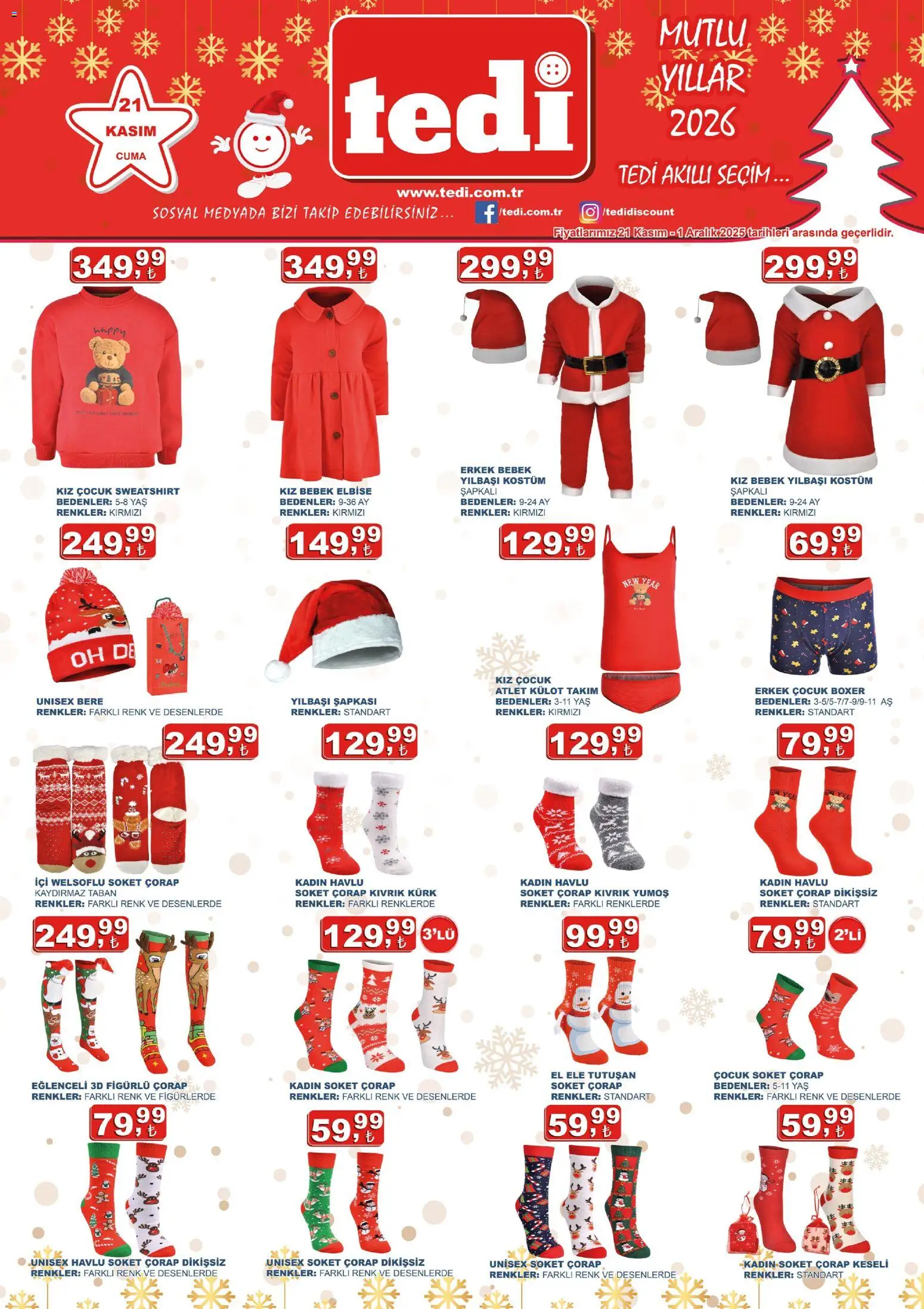 Tedi Katalog 21.11.2025 - Broşürünün önizlemesi
