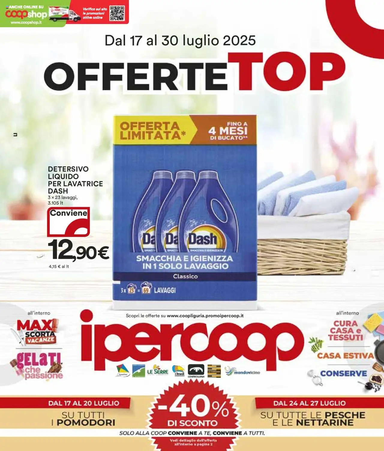 Volantino Ipercoop valido da 17/07/2025 numero di pagina 1