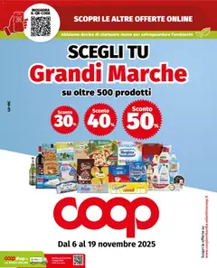 Anteprima dell'opuscolo Volantino Grandi marche - Milano dal negozio COOP valido da 06/11/2025