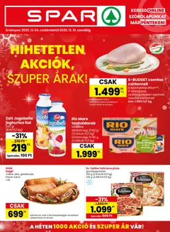 Spar - Akciós újság Spar megtekintése, amely érvényes 2025.12.04.-től