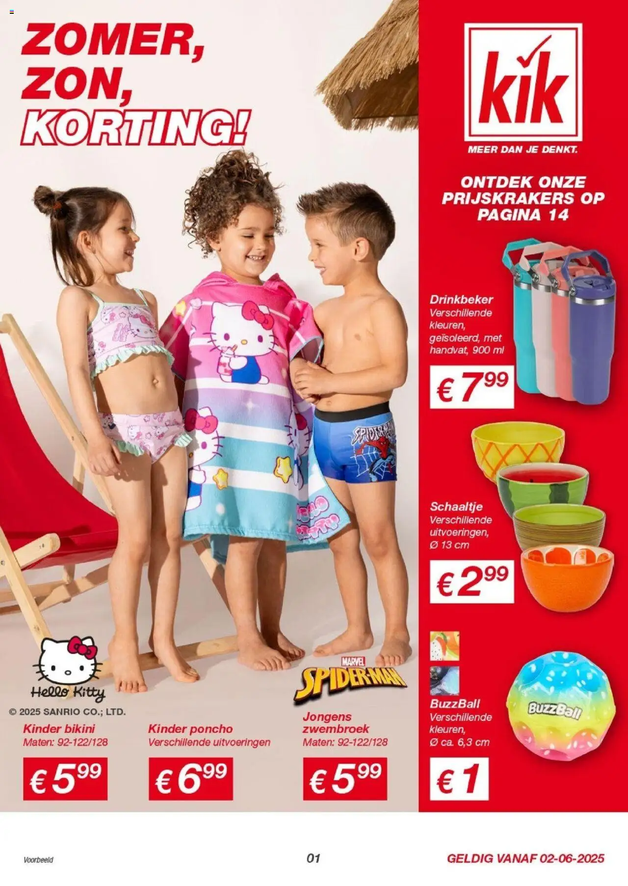 KiK shop Folder geldig vanaf 01-06-2025 - Paginanummer 1