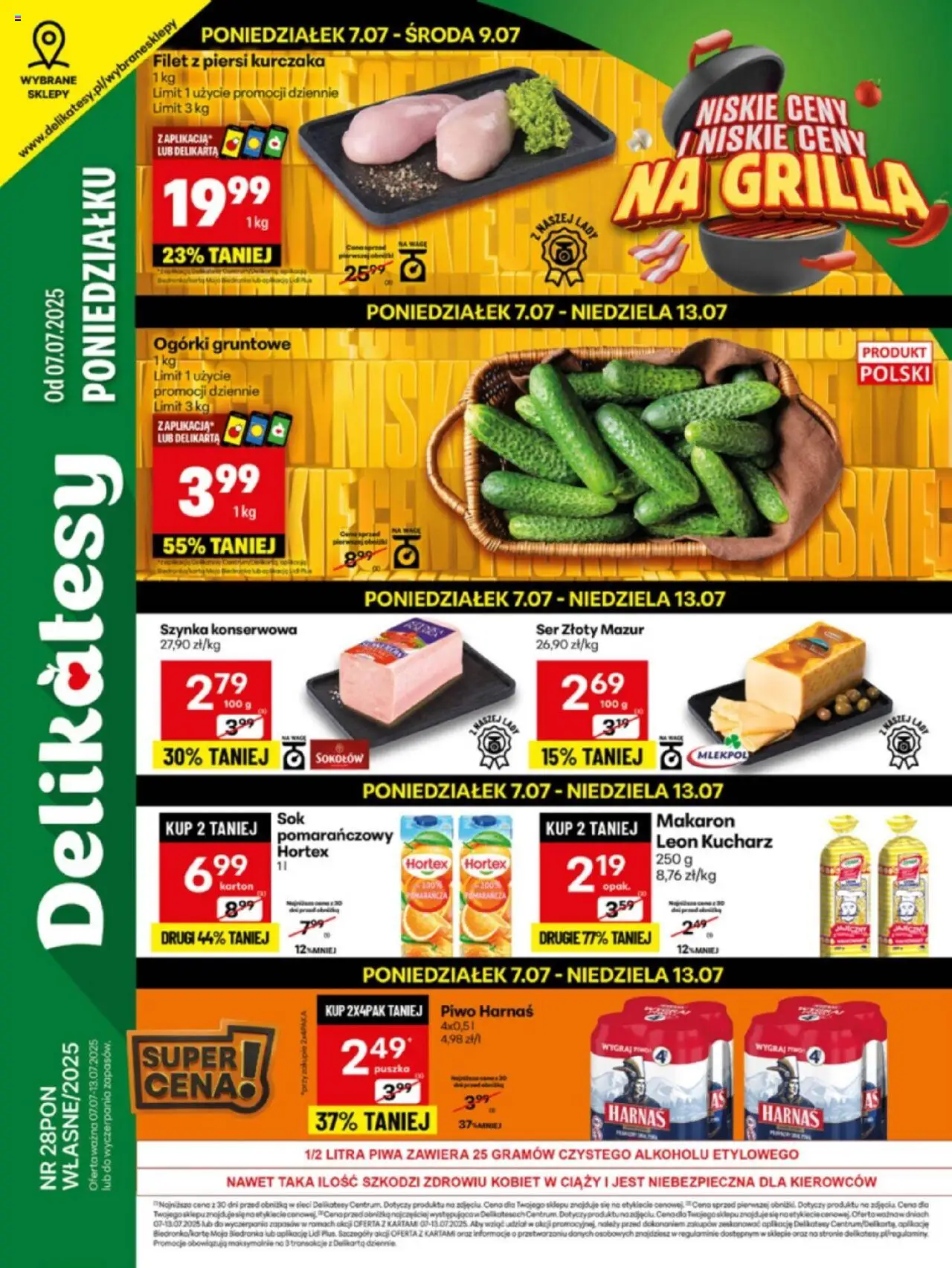 Delikatesy Centrum gazetka 07.07.2025 - Nowa gazetka promocyjna - Numer strony 1