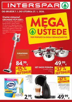 Pregled letka Katalog trgovine Interspar vrijedi od 07.01.2026
