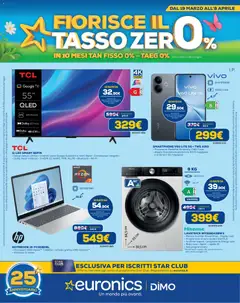 Anteprima dell'opuscolo Euronics volantino Fiorisce Il Tasso Zero dal negozio Euronics valido da 19/03/2026