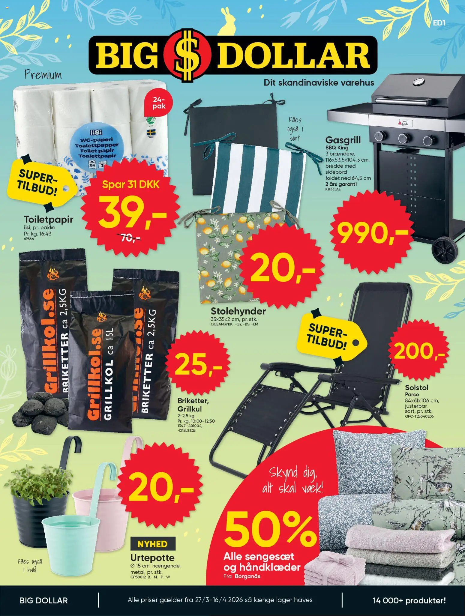 Eksempel på tilbudsavis Bigdollar - Tilbudsavis fra butik Bigdollar gyldig fra 27/03/2026