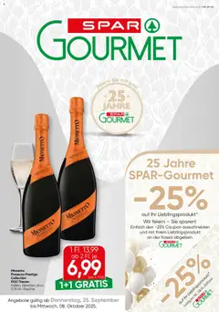 Vorschau der Angebote: SPAR Gourmet Flugblatt Wien gültig ab 25.09.2025