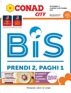 Anteprima dell'opuscolo Volantino City Lombardia dal negozio Conad valido da 12/09/2025