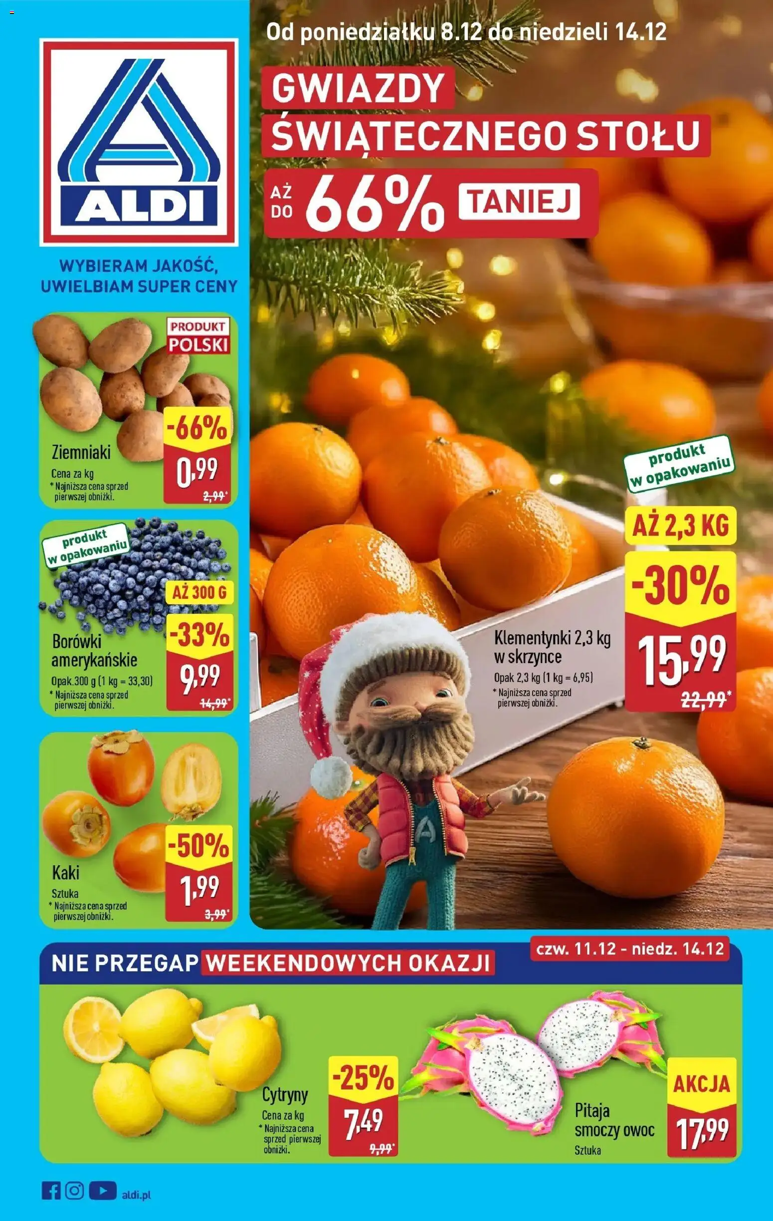 Pogląd gazetki "Gwiazdy świątecznego stołu w ALDI" ze sklepu Aldi ważnej od 07.12.2025