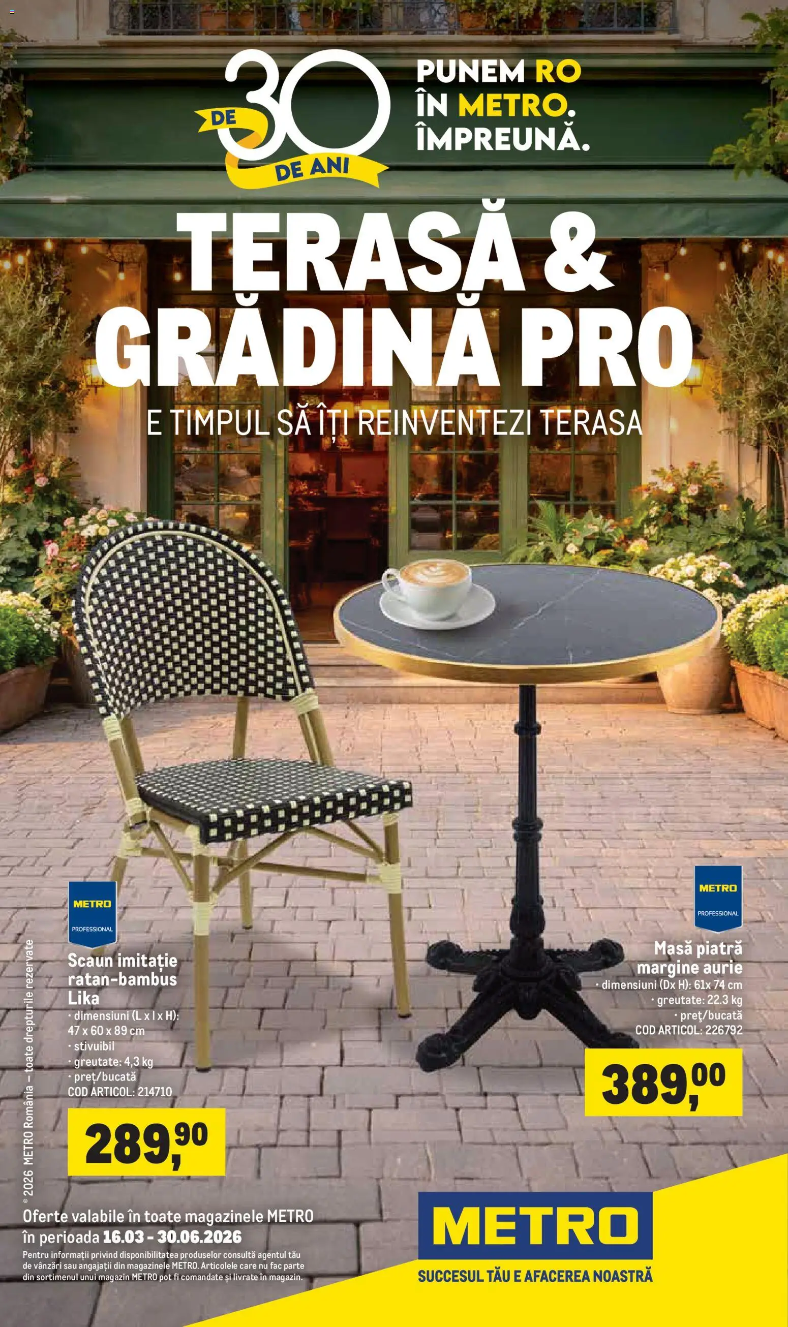 Previzualizarea de cataloage: Metro Metro Catalog Terasă și grădină PRO valabil de la 16.03.2026