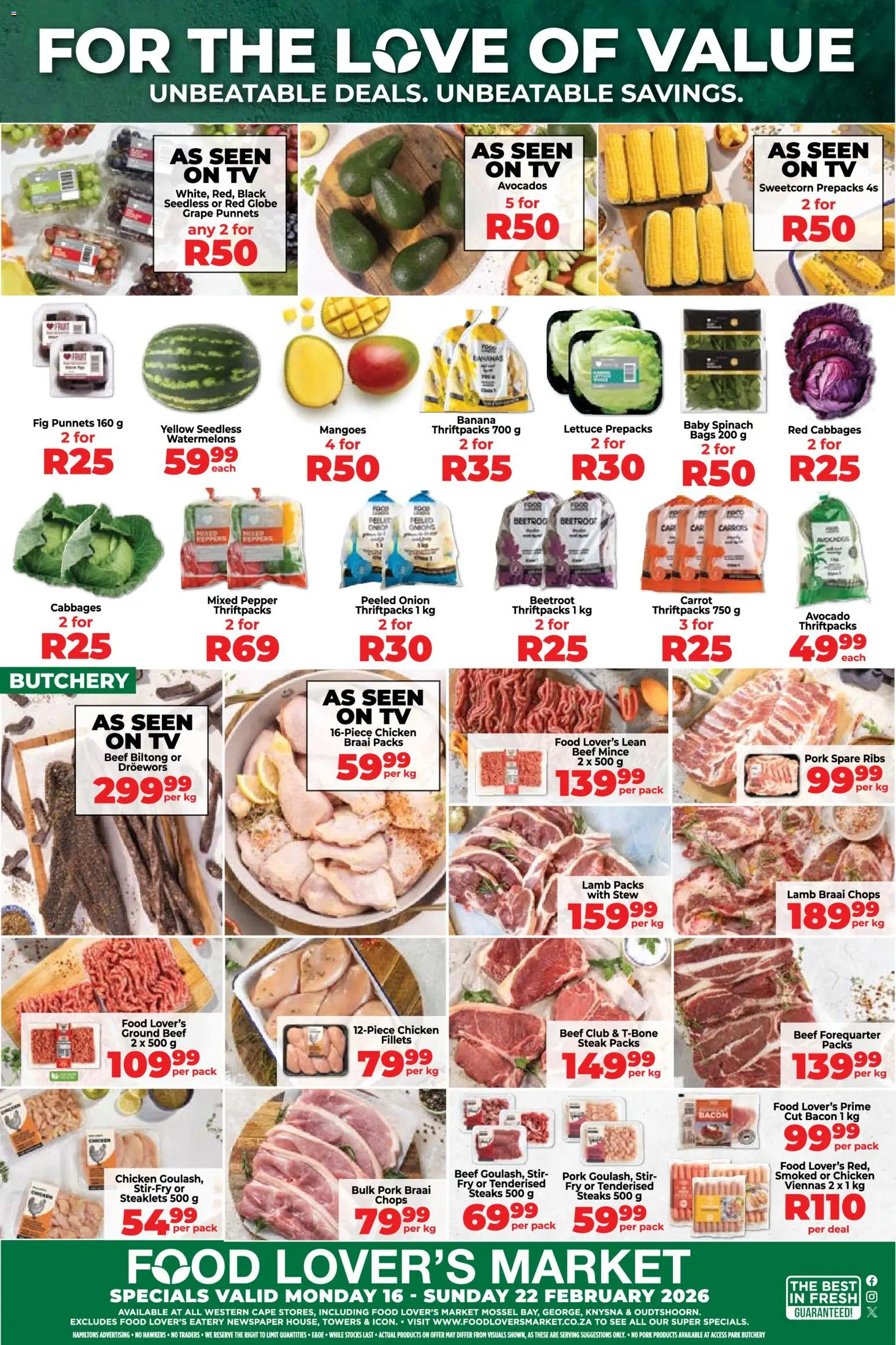Preview of Food Lover's Market flyer valid from 16/02/2026