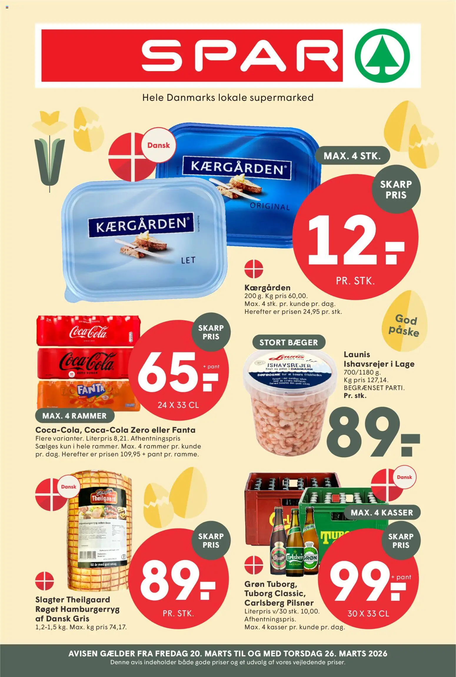 Eksempel på tilbudsavis Spar - Tilbudsavis uge 13 fra butik Spar gyldig fra 20/03/2026