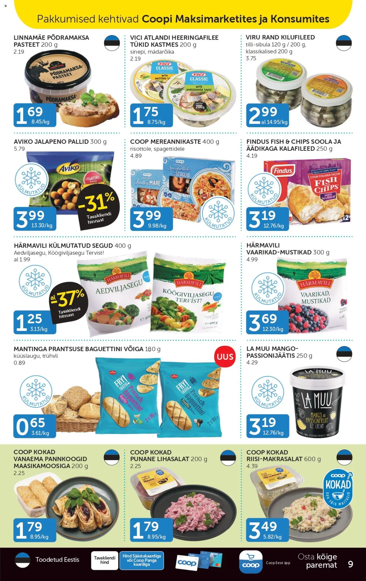 Coop kliendilehe eelvaade alates 2026.01.06
