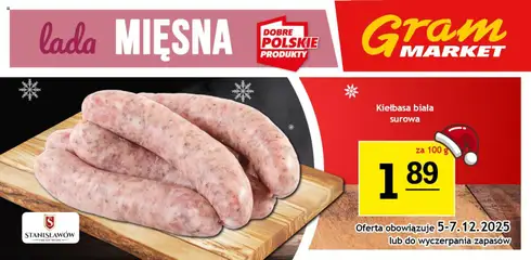 Pogląd gazetki "Lada Mięsna" ze sklepu Gram Market ważnej od 03.12.2025