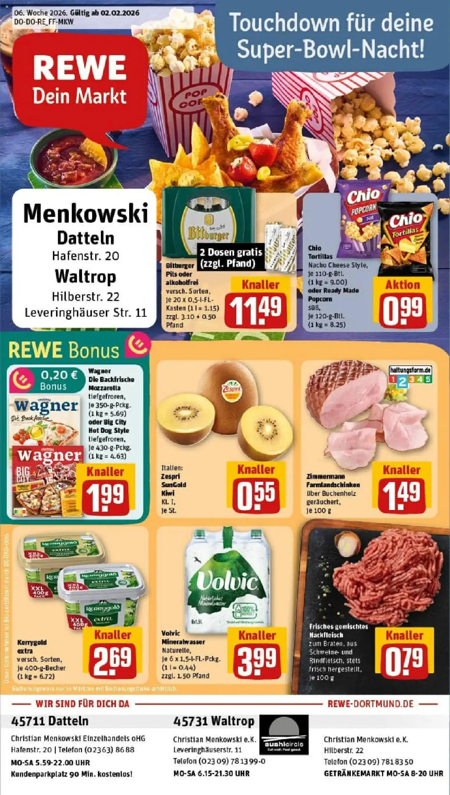 Vorschau von dem Prospekt des Geschäftes Rewe, gültig ab dem 02.02.2026