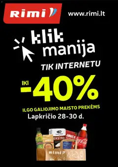 Rimi parduotuvės leidinio Black Friday galiojančio nuo 2025.11.28 peržiūra