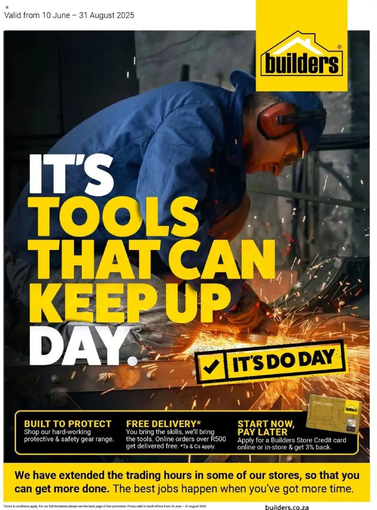 Builders It's Tools That Can Keep Up Day from 10/06 - 31/08/2025 > Promotions