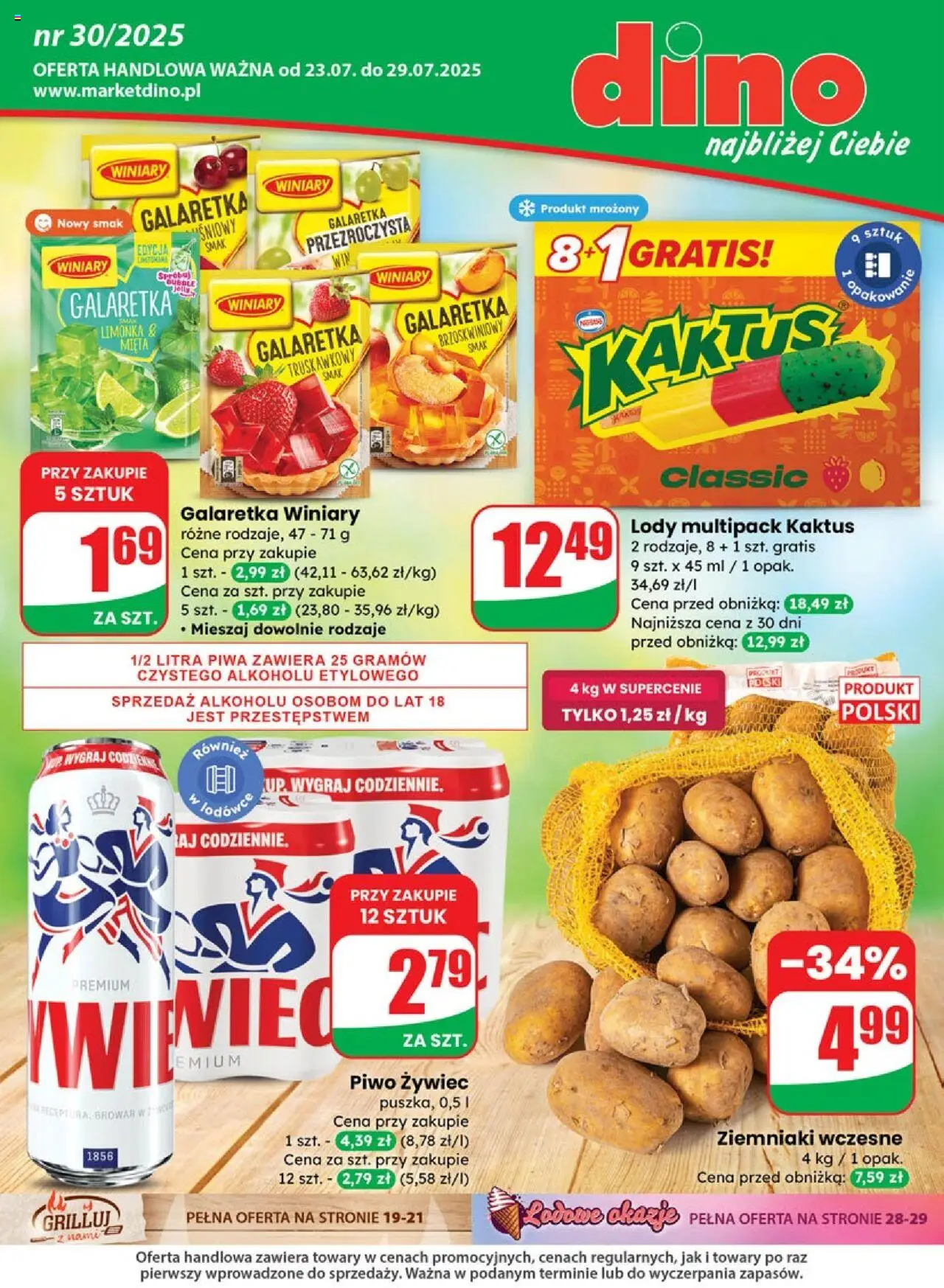 Dino gazetka 23.07.2025 - Aktualna gazetka promocyjna, akcje - Numer strony 1