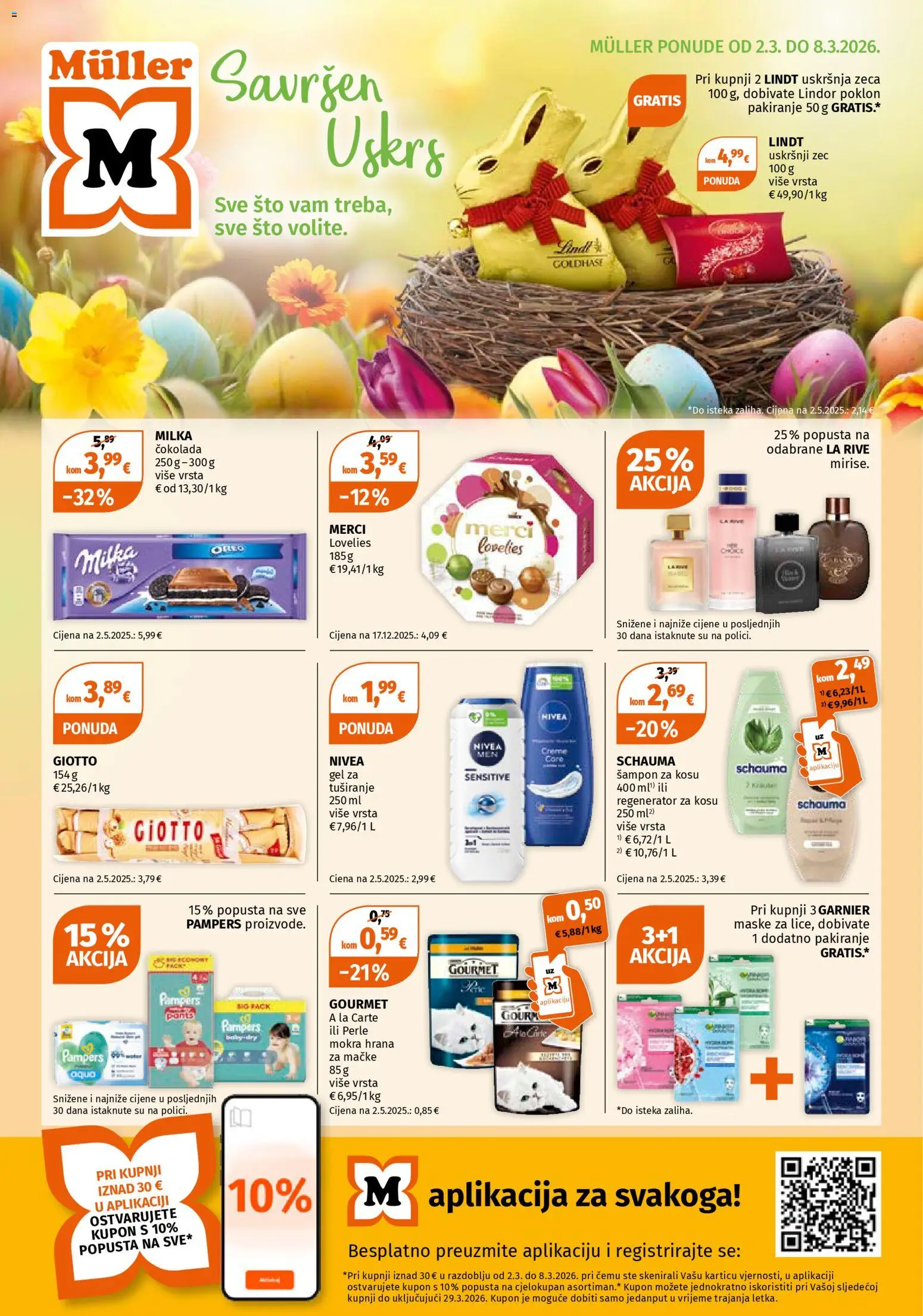 Pregled letka Müller Katalog trgovine Müller vrijedi od 02.03.2026