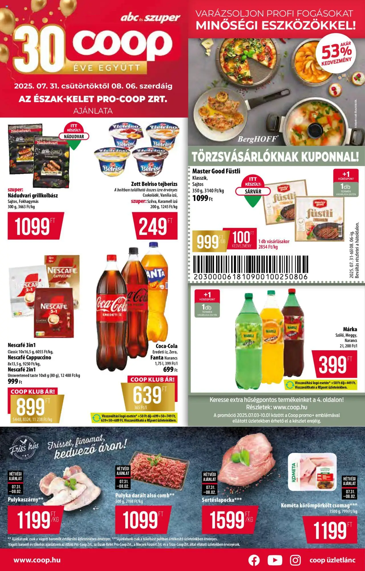 COOP aktuális szórólap, érvényes 2025.07.31.-től - 1 oldal