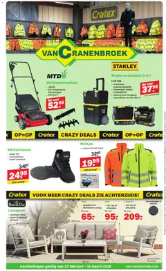 Prévisualisation de Folder du magasin Van Cranenbroek formulaire valide 23/02/2026