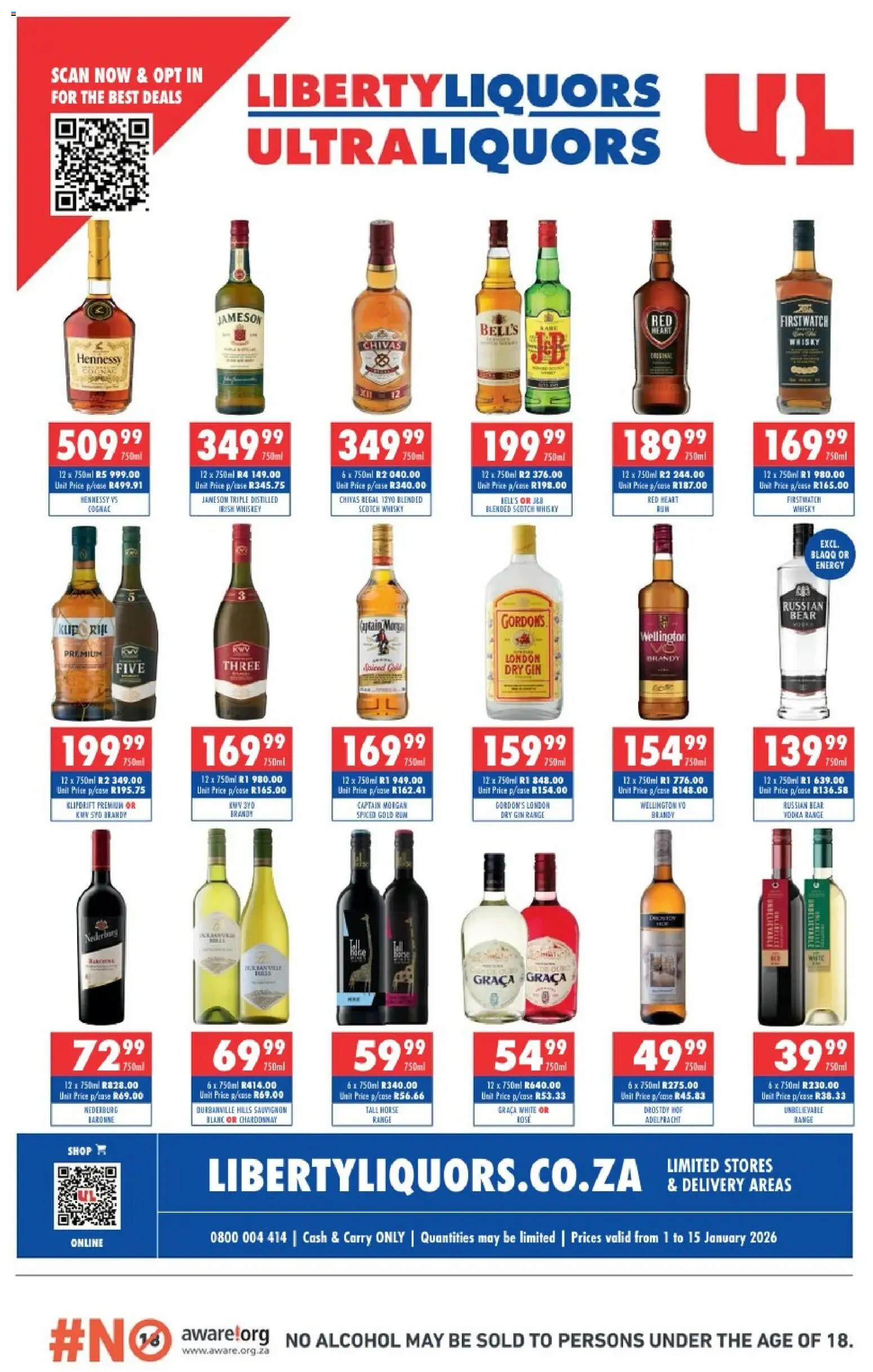 Preview of Ultra Liquors flyer valid from 01/01/2026