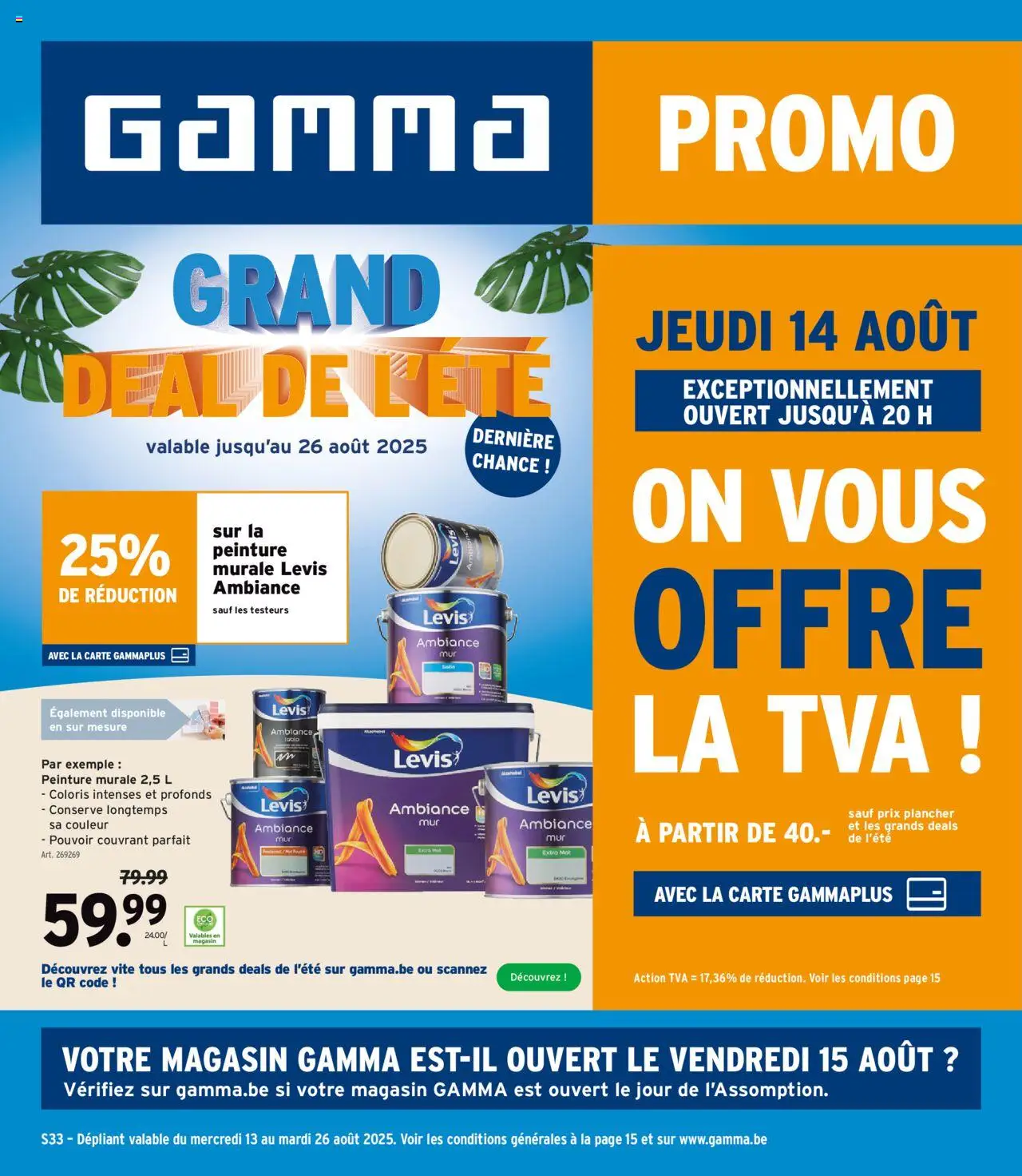 GAMMA shop Publicité geldig vanaf 13/08/2025 - Paginanummer 1