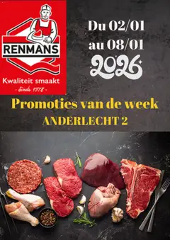 Voorbeeld van Folder / Publicité van winkel Renmans geldig vanaf 02/01/2026