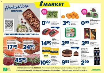 Kaupan S-market Kankaanpää esikatselu, voimassa 05/11/2025