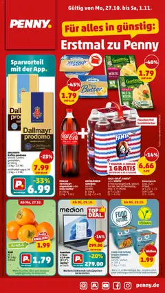 Vorschau von dem Prospekt des Geschäftes Penny, gültig ab dem 27.10.2025