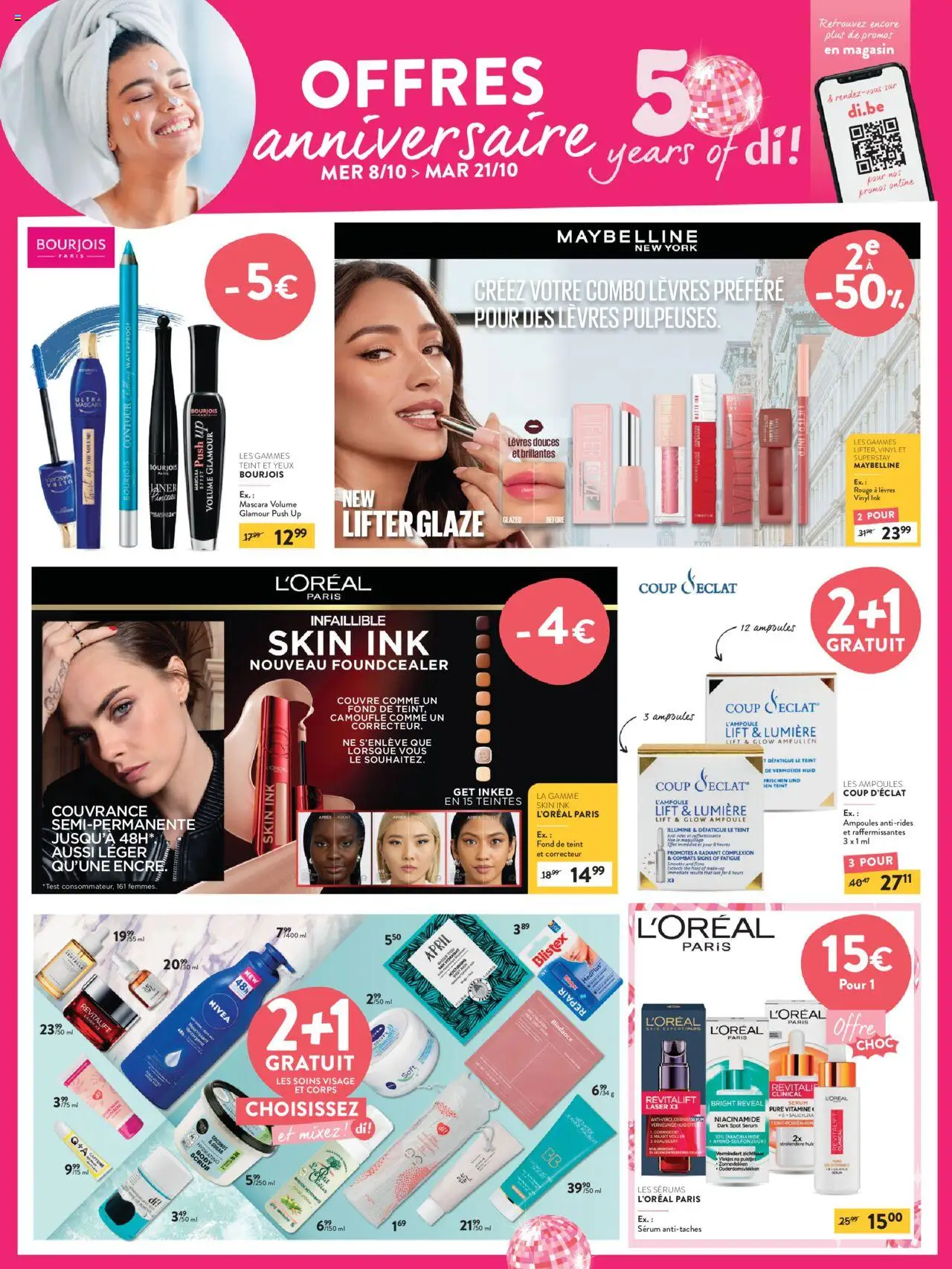 Di shop Publicité geldig vanaf 08/10/2025 - Paginanummer 1 - NOS, La, Vitamine C, Mascara, Foundation