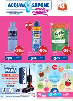 Anteprima dell'opuscolo Acqua e Sapone volantino Cesar S.p.A. dal negozio Acqua e Sapone valido da 18/03/2026