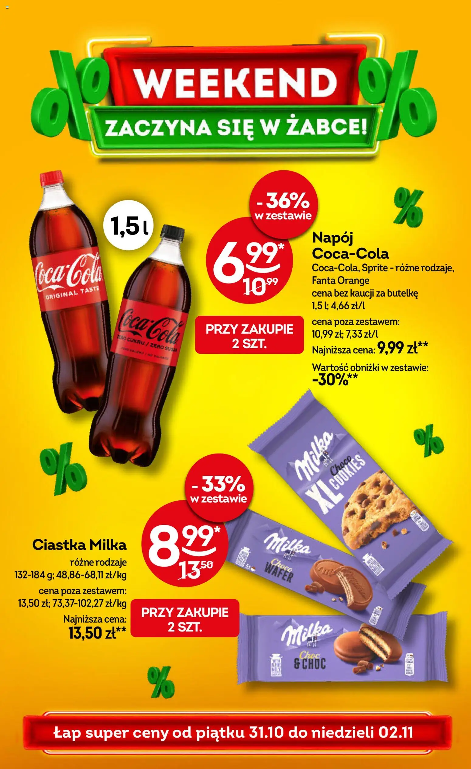 Pogląd gazetki "Weekendowe promocje" ze sklepu Żabka ważnej od 31.10.2025