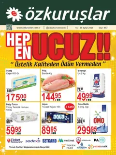 Özkuruşlar Katalog 16.09.2025 - Broşürünün önizlemesi