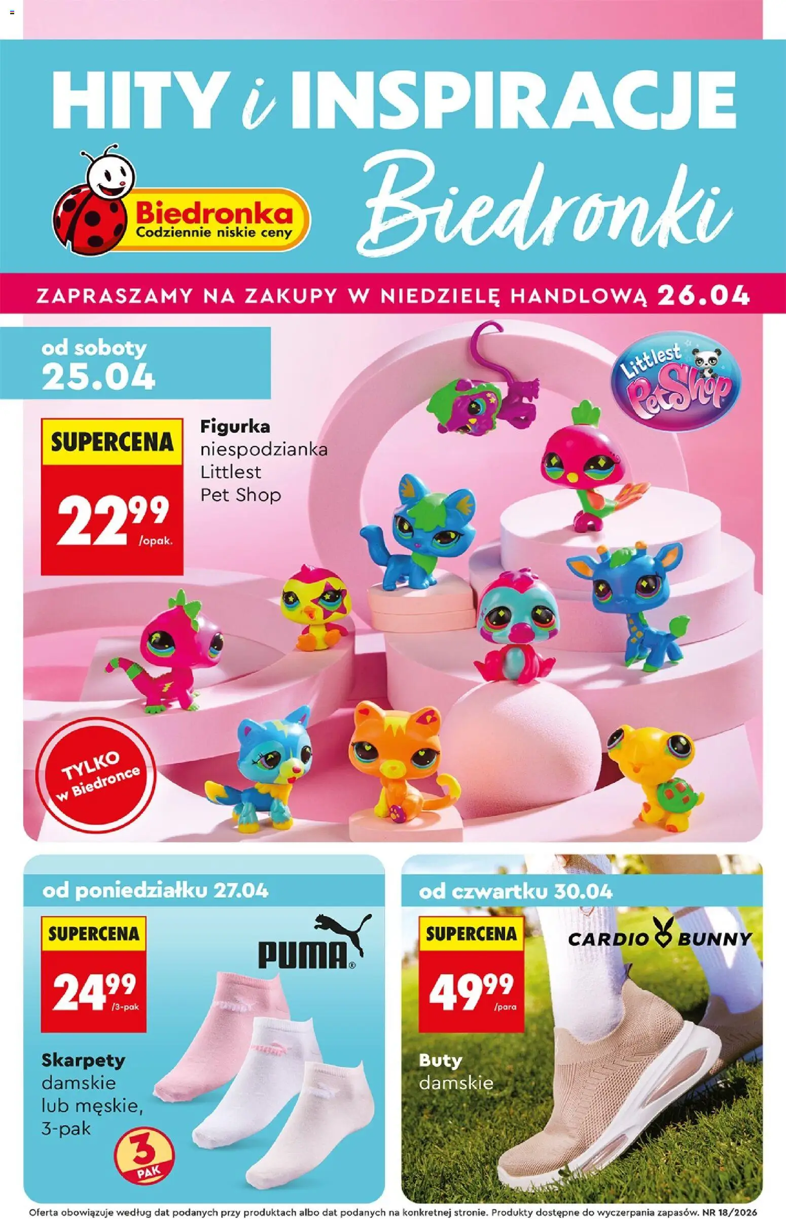 Pogląd gazetki "Biedronka gazetka - Hity i inspiracje" ze sklepu Biedronka ważnej od 25.04.2026